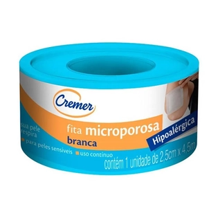 Fita Microporosa Branca 2,5cm x 4,5m | Cremer