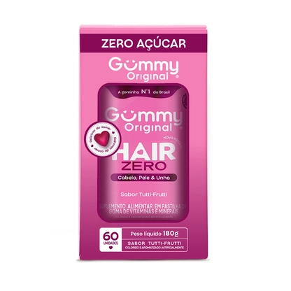 GUMMY HAIR ZERO | Ideal para Cabelos Saudáveis e Brilhantes