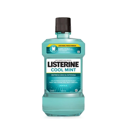 LISTERINE COOL MINT 1 LITRO | Antisséptico Bucal Refrescante