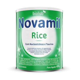 Leite em Pó Novamil Rice | Leite de Arroz Lata 400g