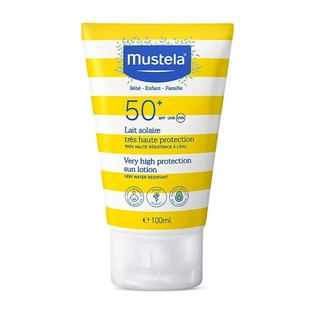 MUSTELA Protetor Solar para Bebês FPS | Proteção Completa para a Pele Delicada