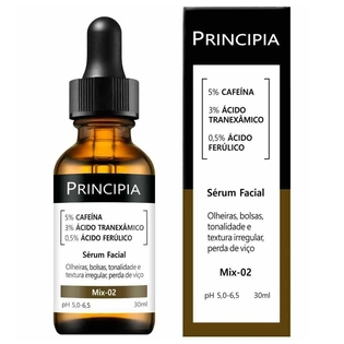 PRINCIPIA SERUM | 5% Cafeína + 3% Tranexâmico + Ácido Ferúlico - 30ml