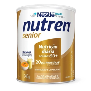 NUTREN SENIOR PO SEM SABOR 740 G | Nutrição Completa para Idosos