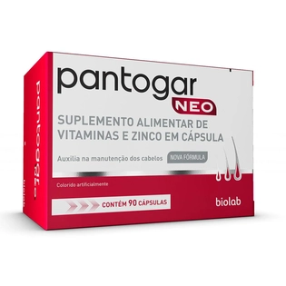 PANTOGAR NEO 90 Cápsulas | Suplemento para Fortalecer Cabelos e Unhas