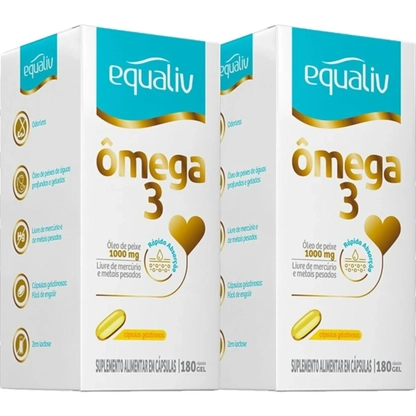 EQUALIV OMEGA 3 1000MG | 120 Cápsulas para Saúde Cardiovascular