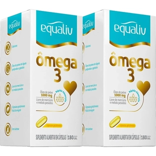 EQUALIV OMEGA 3 1000MG | 120 Cápsulas para Saúde Cardiovascular