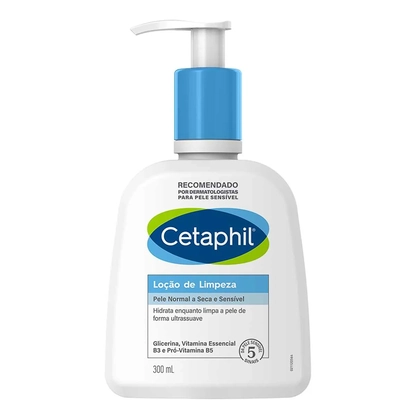 CETAPHIL LOÇÃO LIMPA PUMP 300ML | Hidratante Facial e Corporal