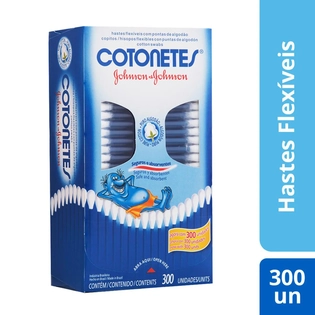 Cotonetes Johnson's | Pacote com 300 Unidades