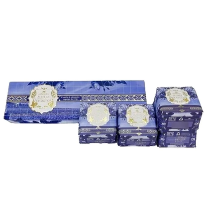 Estojo de Sabonetes Flores Brancas | 3 Unidades | 115g