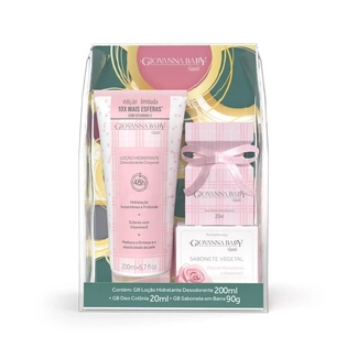 Estojo Giovanna Baby | Deo Colônia 20ml Classic + Loção Hidratante 200ml + Sabonete Moments