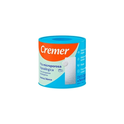 Fita Microporosa Branca 5cm x 4m | Ideal para Cuidados com a Pele