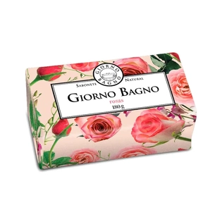 GIORNO Sabonete em Barra Bagno Rosas da Bulgária 180g | Cuidado e Hidratante para a Pele
