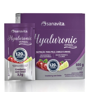 HYALURONIC VERISOL NEUTRO | DISPLAY COM 30 SACHES DE 120MG