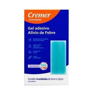 GEL ADESIVO ALÍVIO DE FEBRE | 4 UNIDADES