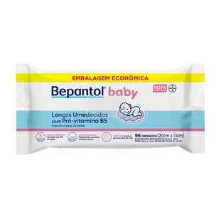 LENÇO UMEDECIDO BEPANTOL BABY 96 UNIDADES | Conforto e Hidratação para Seu Bebê
