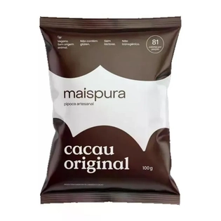 Pipoca Artesanal de Cacau Original 100g | Mais Pura e Saborosa