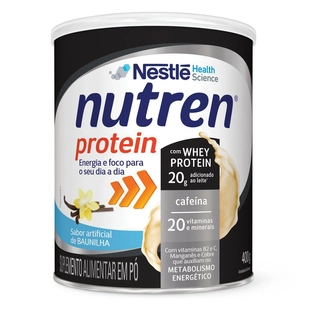 NUTREN PROTEIN BAUNILHA 400G | Suplemento Proteico Saboroso e Nutritivo