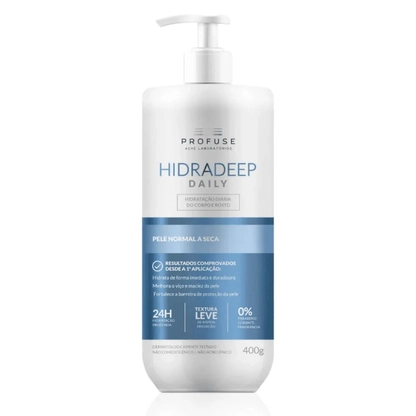 Profuse Hidradeep Daily 400g | Creme Hidratante Intensivo para Todos os Tipos de Pele