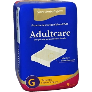 PROTETOR DE COLCHÃO ADULTCARE GRANDE | DESC 5 UN 82X150CM (4X5)