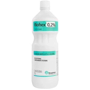 RIOHEX | Solução Aquosa de Clorexidina 0,2% Dermo Suave 1L
