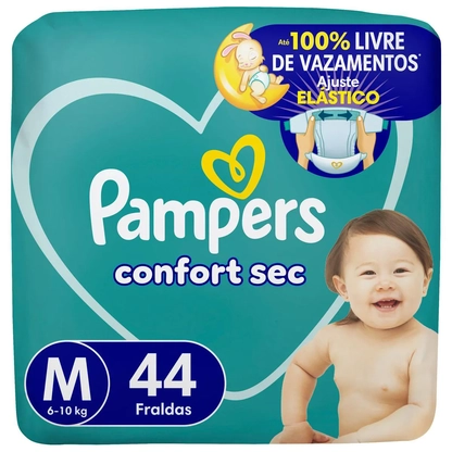 FRALDA PAMPERS CONFORT SEC M | Conforto e Proteção para Seu Bebê