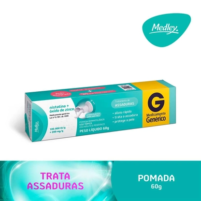 NISTATINA | POMADA COM ÓXIDO DE ZINCO 60g