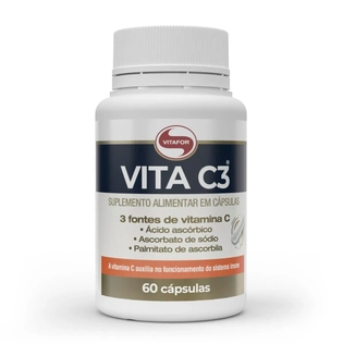 VITAFOR VITA C3 60 Cápsulas | Suplemento de Vitamina C