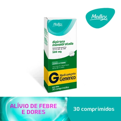 Dipirona Sódica 500mg | 30 Comprimidos