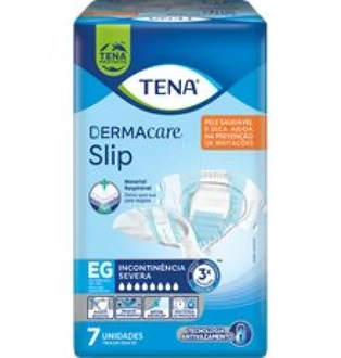 Fralda TENA Slip Derma EG | Pacote com 7 unidades