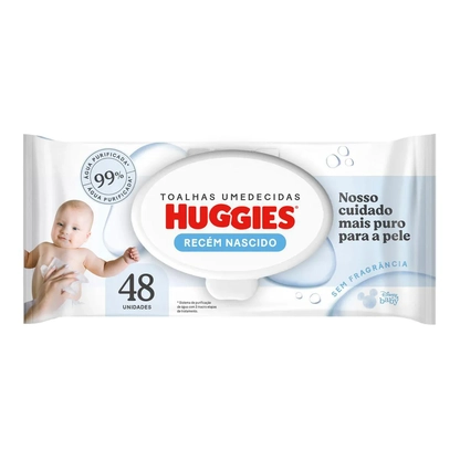 TOALHA UMEDECIDA HUGGIES 48 UNIDADES | PURE