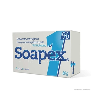 SOAPEX 1% Sabonete Antisséptico 80g | Higiene e Proteção