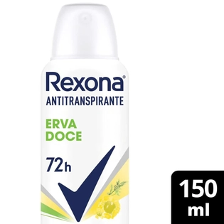 Rexona Aerosol Erva Doce 150ml | Desodorante Impermeável e de Longa Duração