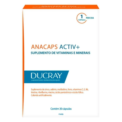 DUCRAY ANACAPS ACTIV+ | 30 Cápsulas para Fortalecimento Capilar