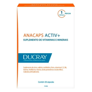 DUCRAY ANACAPS ACTIV+ | 30 Cápsulas para Fortalecimento Capilar