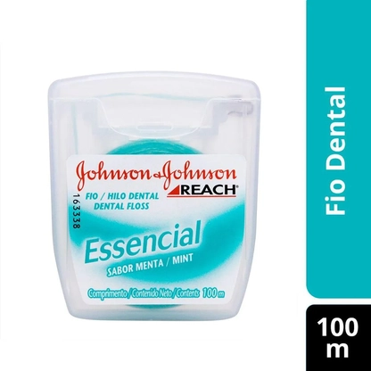 Fio Dental J&J Reach Essencial 100m | Cuidado Dental Eficiente