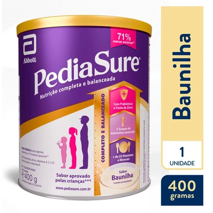 PEDIASURE BAUNILHA 400G | Suplemento Nutricional Para Crianças