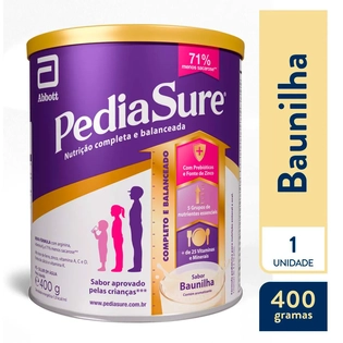 PEDIASURE BAUNILHA 400G | Suplemento Nutricional Para Crianças
