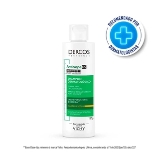 VICHY DERCOS SH ANTICASPA INTENSIVO 125 ml | Solução Eficaz para Caspa