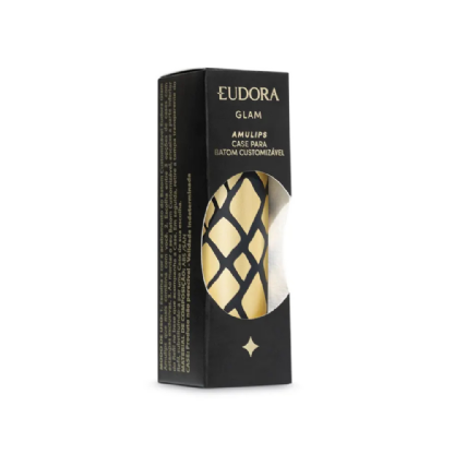 EUD GLAM CASE BAT AMULIPS PRETO CHIQUE PLAST