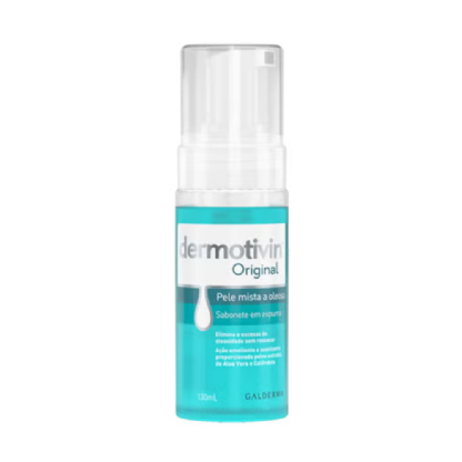 DERMOTIVIN ORIGINAL FOAM PELE OLEOSA/MISTA 130 ML (PUMP)