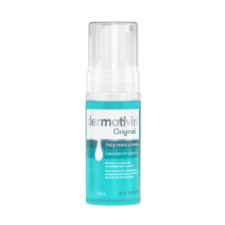 DERMOTIVIN ORIGINAL FOAM PELE OLEOSA/MISTA 130 ML (PUMP)