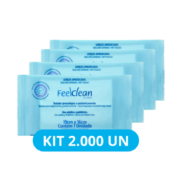 FEELCLEAN LENÇOS UMEDECIDOS CL KIT 2000 UN