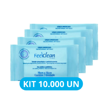 FEELCLEAN LENÇOS UMEDECIDOS CL KIT 10.000UN