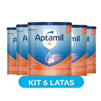 LEITE PO APTAMIL SEM LACTOSE L | KIT 6 UNIDADES