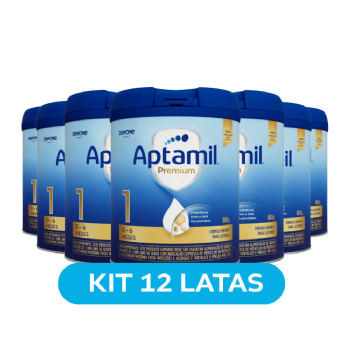 LEITE EM PÓ APTAMIL PREMIUM 1 | 800G KIT 12 UNIDADES