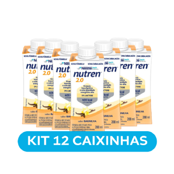 NUTREN 2.0 BAUNILHA 200ML (CAIXINHA) KIT 12 UNIDADES