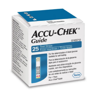 ACCU-CHEK GUIDE 25 TIRAS