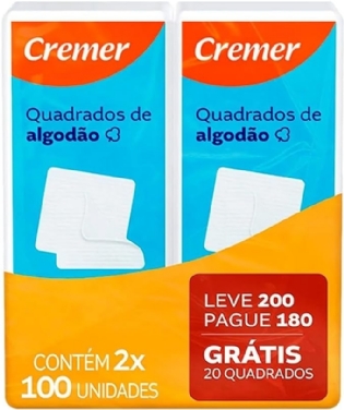 ALGODAO QUADRADO CREMER 200 UN