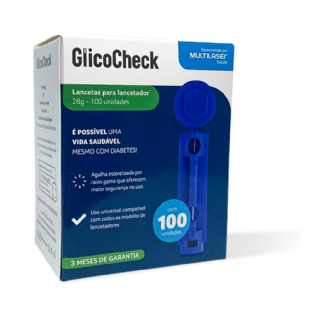 LANCETAS P/AP.GLICOSE CAREPLUS 28G C/100