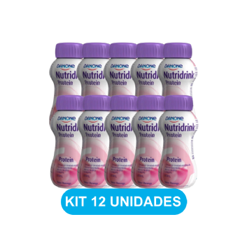 NUTRIDRINK PROTEIN MORANGO 200ML | 12 UNIDADES